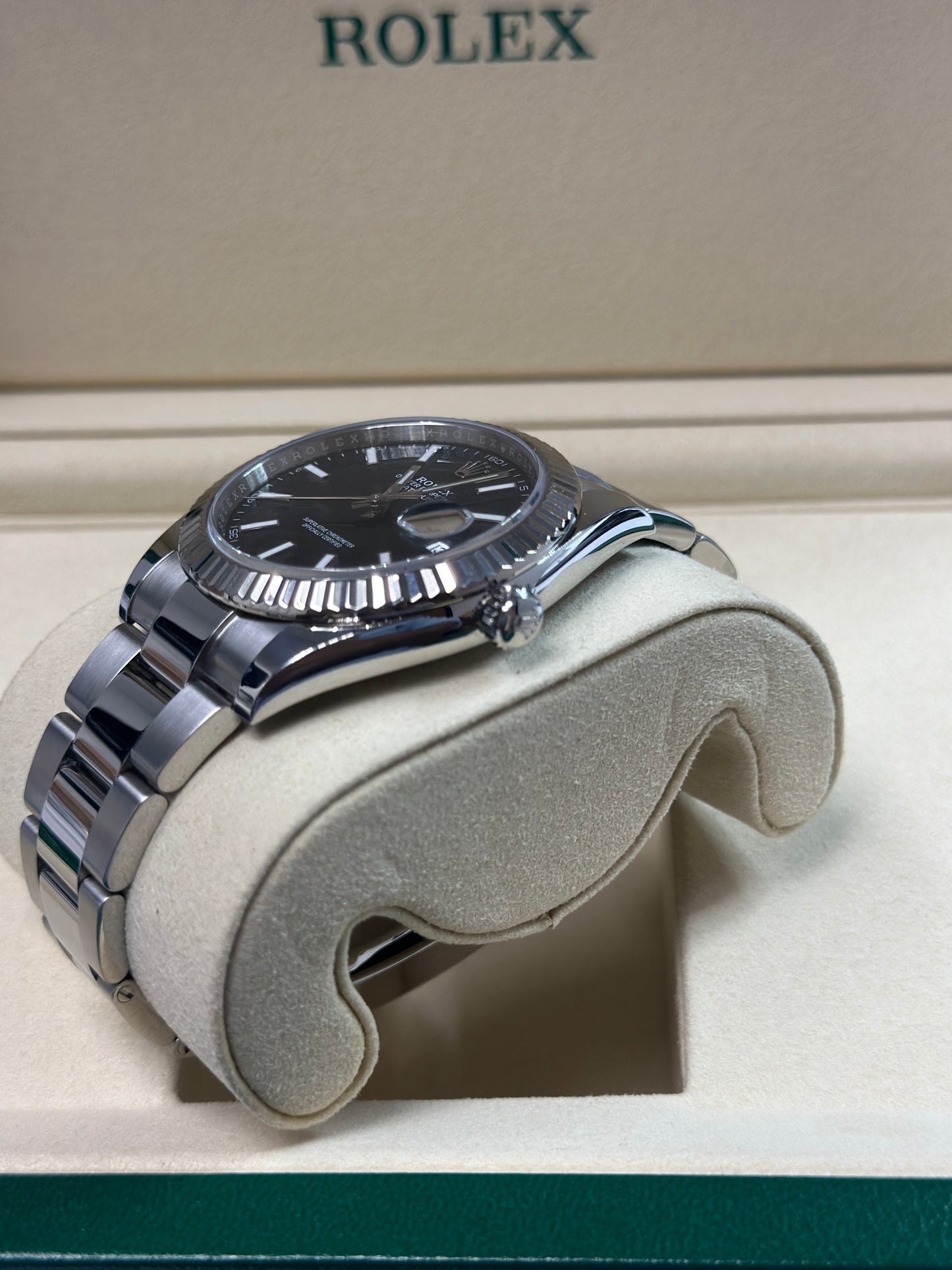 Rolex Datejust 41 Blue Index Dial on Oyster 126334 Papers 2023