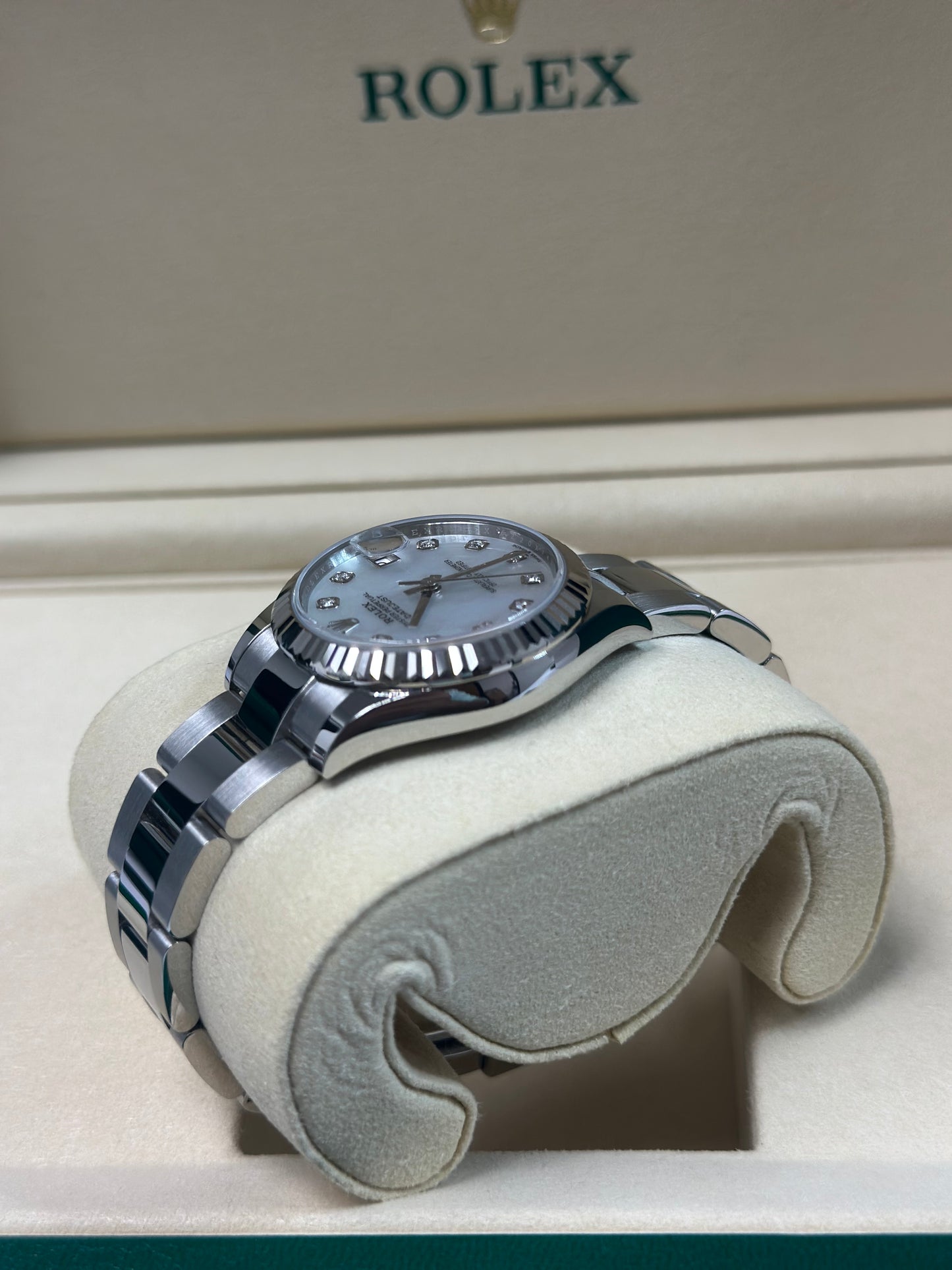 Rolex Datejust 31 White Mother-Of-Pearl Diamond Dial on Oyster 278274 Papers 2026