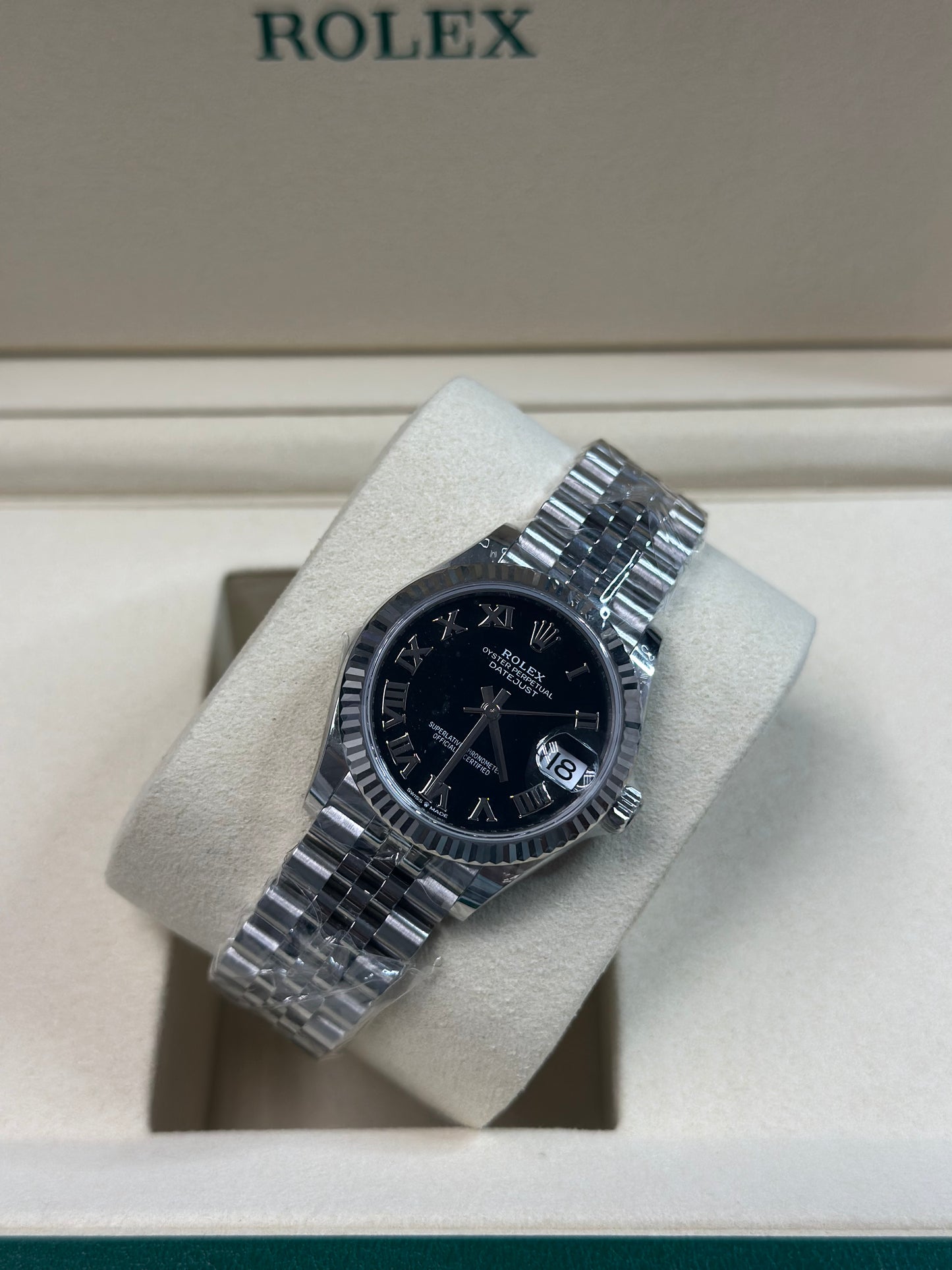 Rolex Datejust 31 Black Roman Dial on Jubilee 278274 Papers 2026