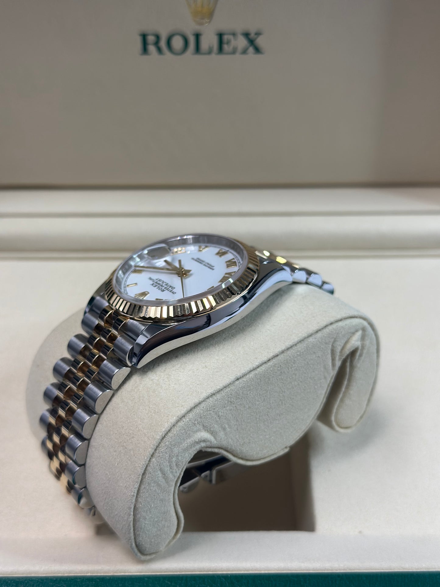Rolex Datejust 36 White Roman Dial on Jubilee 126233 Papers 2026