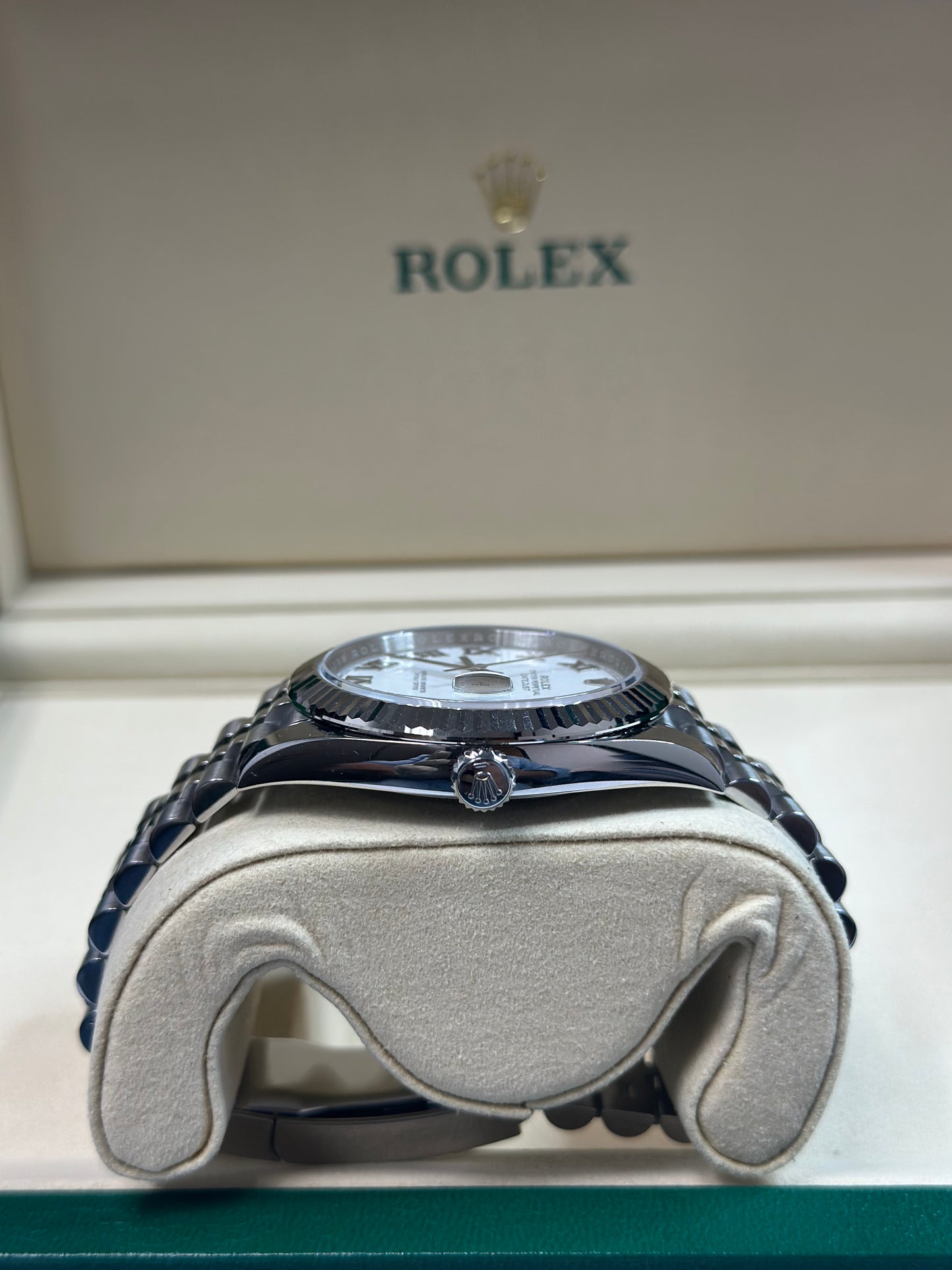 Rolex Datejust 41 White Roman Dial on Jubilee 126334 Papers 2026