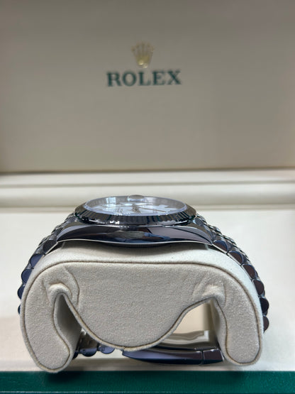 Rolex Datejust 41 White Roman Dial on Jubilee 126334 Papers 2026