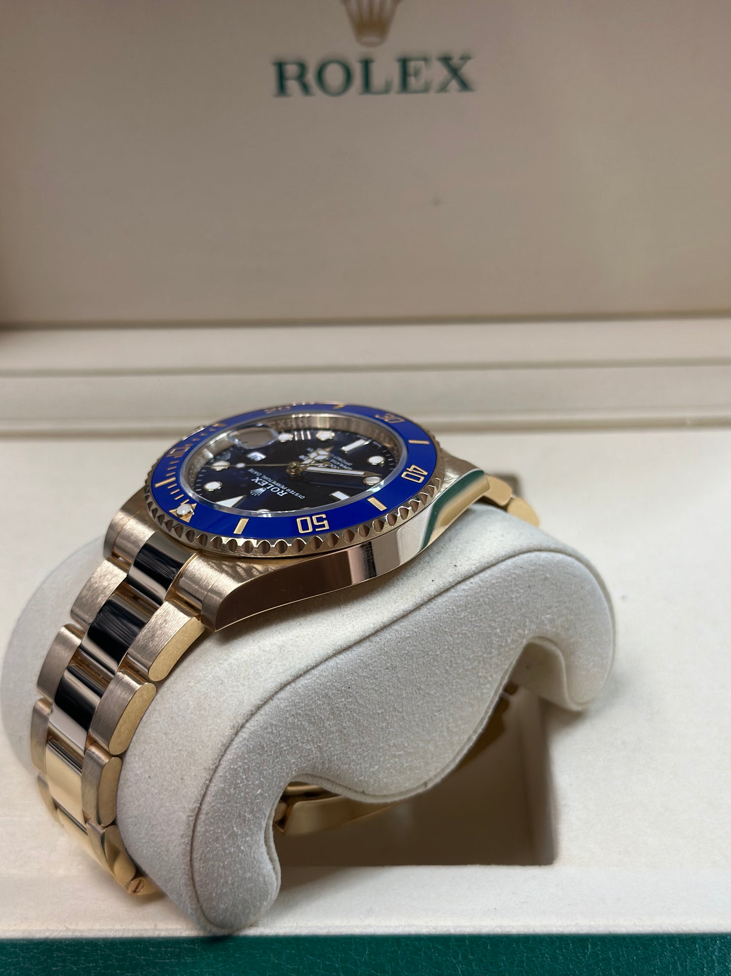 Rolex Submariner Blue Dial on Oyster 126618LB Papers 2022