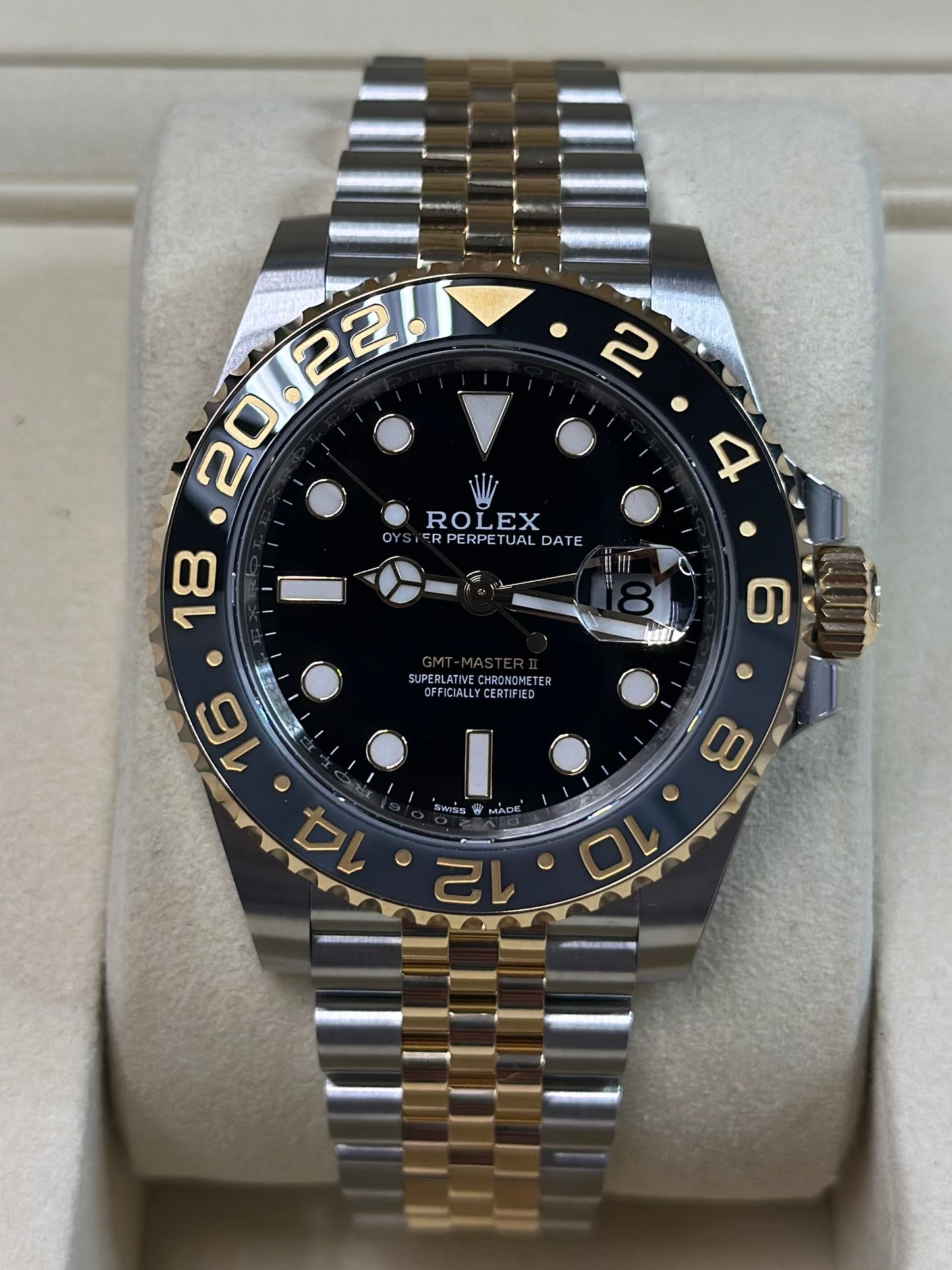 Rolex GMT-Master II Black Dial on Jubilee 126713GRNR Papers 2026