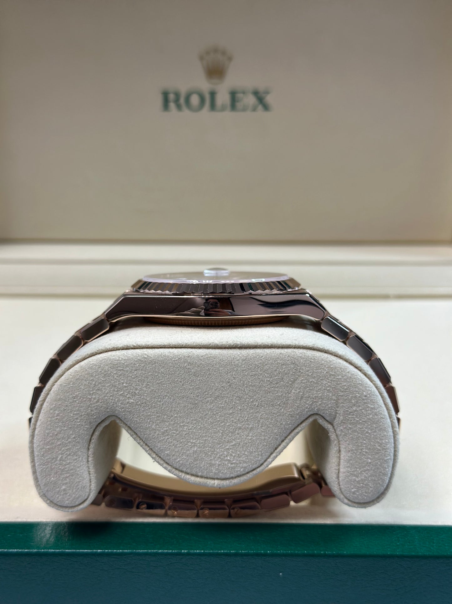 Rolex Land-Dweller 40 White Honeycomb Dial on Flat Jubilee 127335 Papers 2026