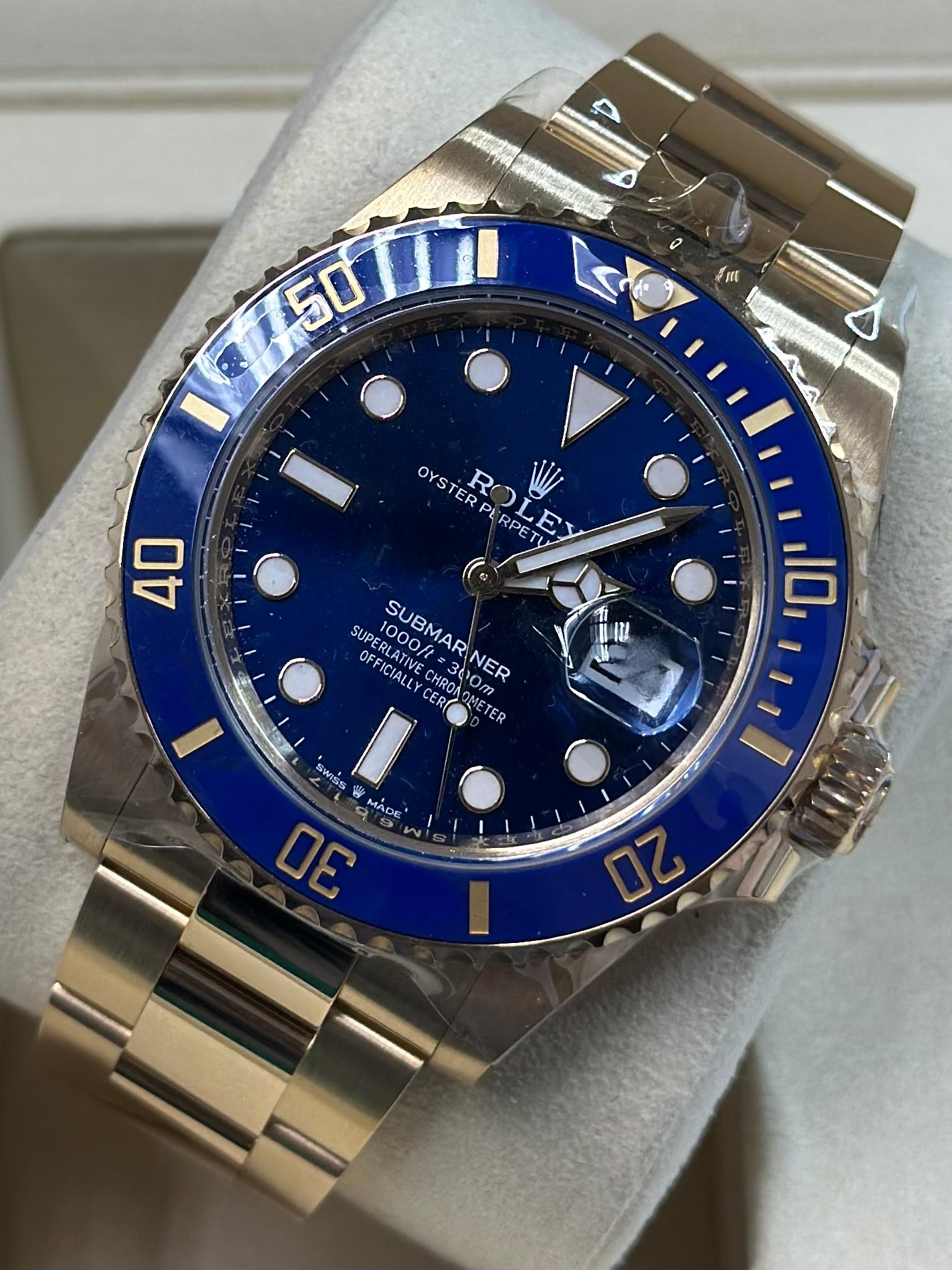 Rolex Submariner Blue Dial on Oyster 126618LB Papers 2025