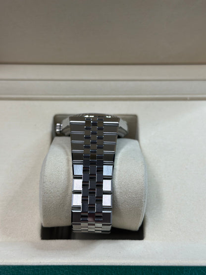 Rolex Land-Dweller 40 White Honeycomb Dial on Flat Jubilee 127334 Papers 2026