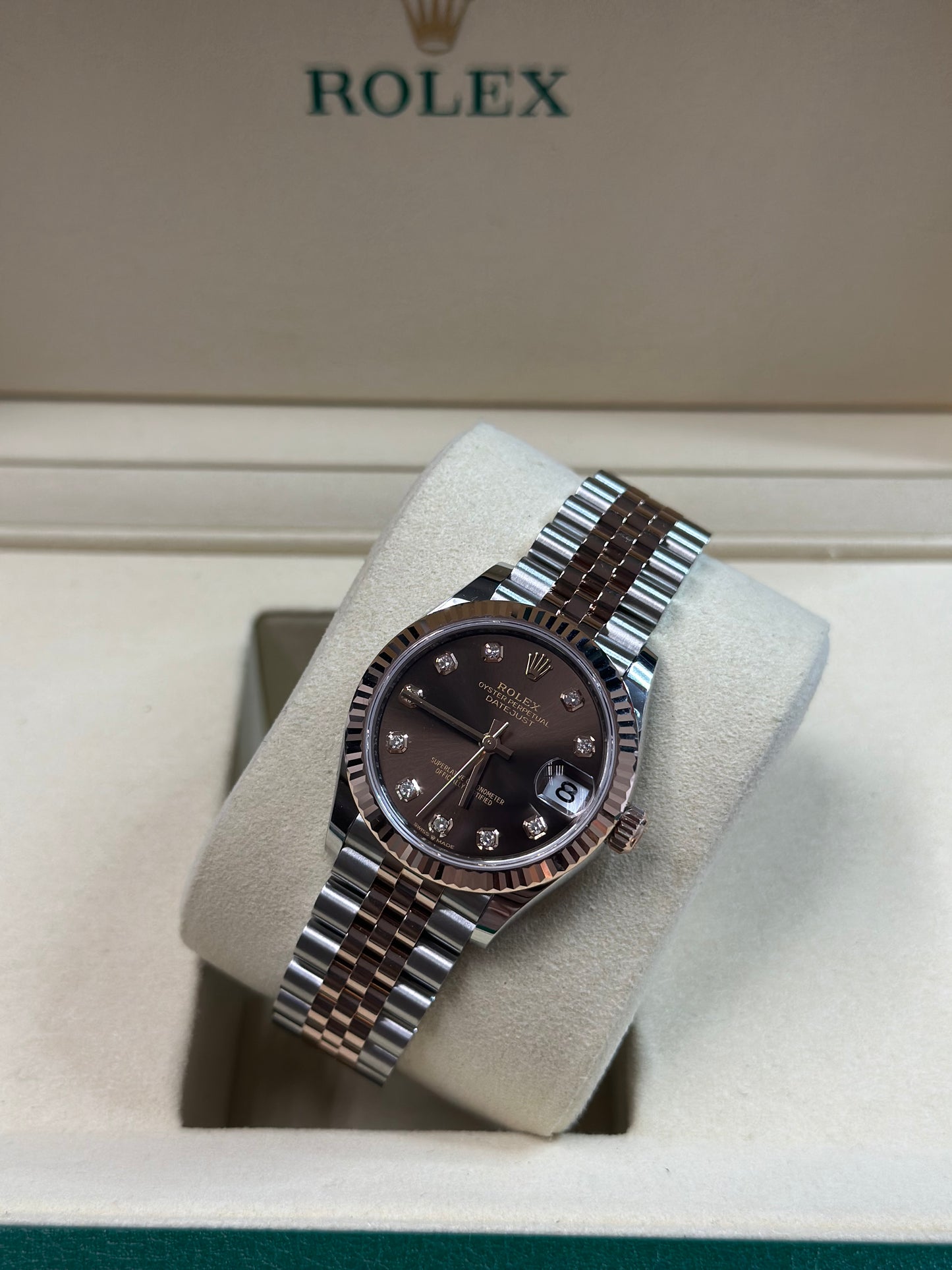 Rolex Datejust 31 Chocolate Diamond Dial on Jubilee 278271 Papers 2026