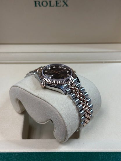 Rolex Datejust 31 Chocolate Diamond Dial on Jubilee 278271 Papers 2026