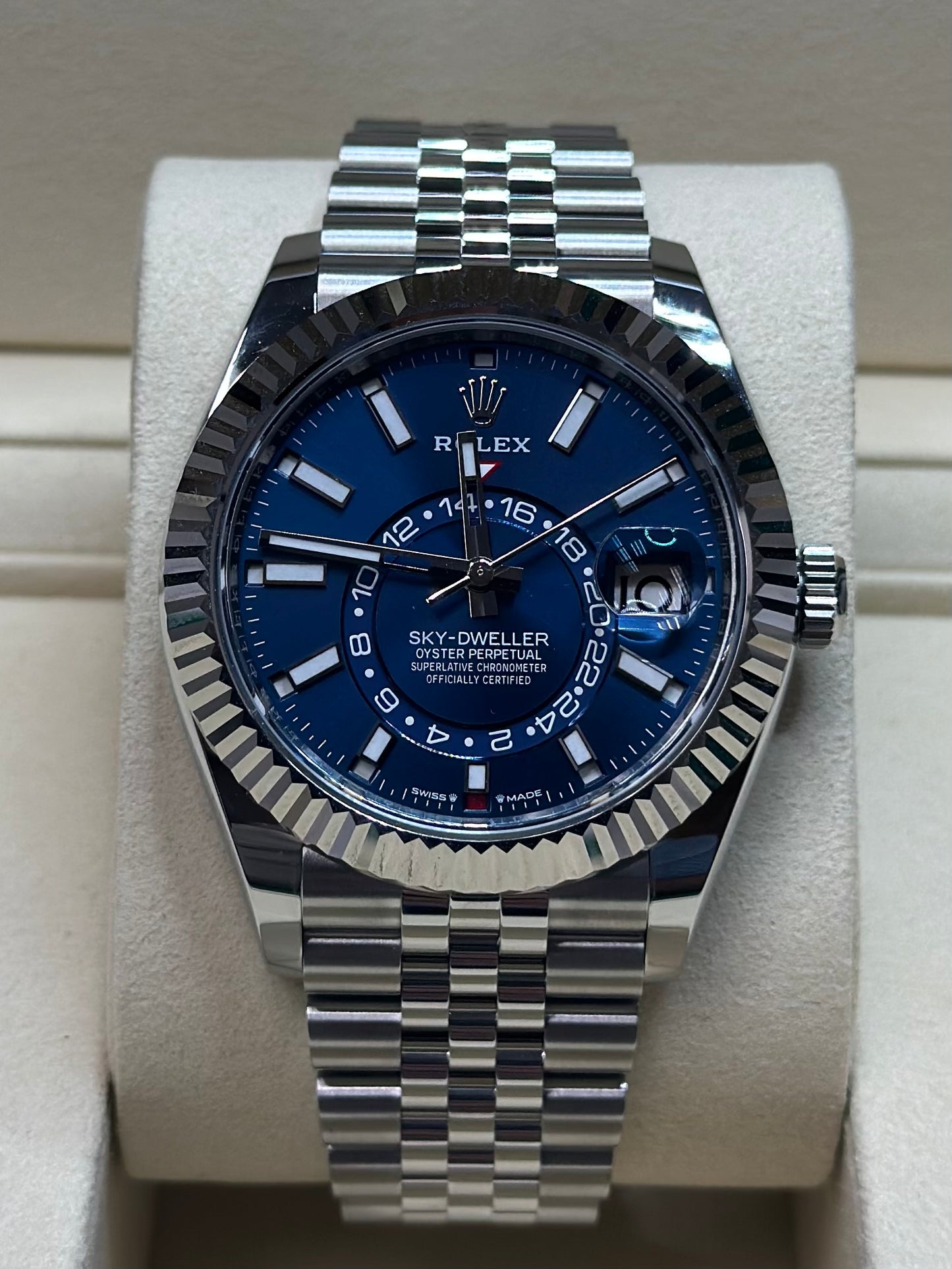 Rolex SkyDweller Blue Index Dial on Jubilee 336934 Papers 2026