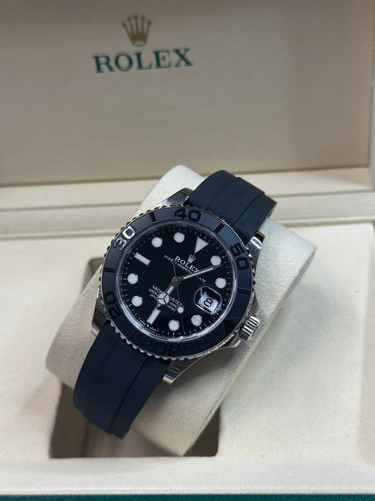 Rolex Yacht-Master 42 Black Dial on Oysterflex 226659 Papers 2020