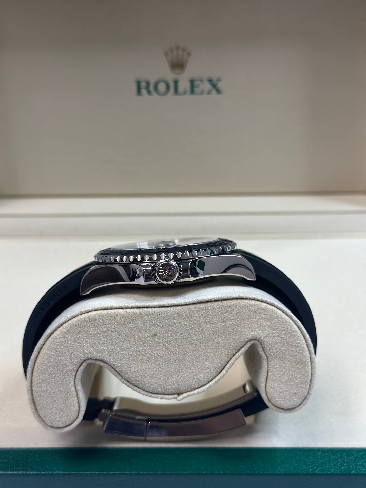 Rolex Yacht-Master 42 Black Dial on Oysterflex 226659 Papers 2020
