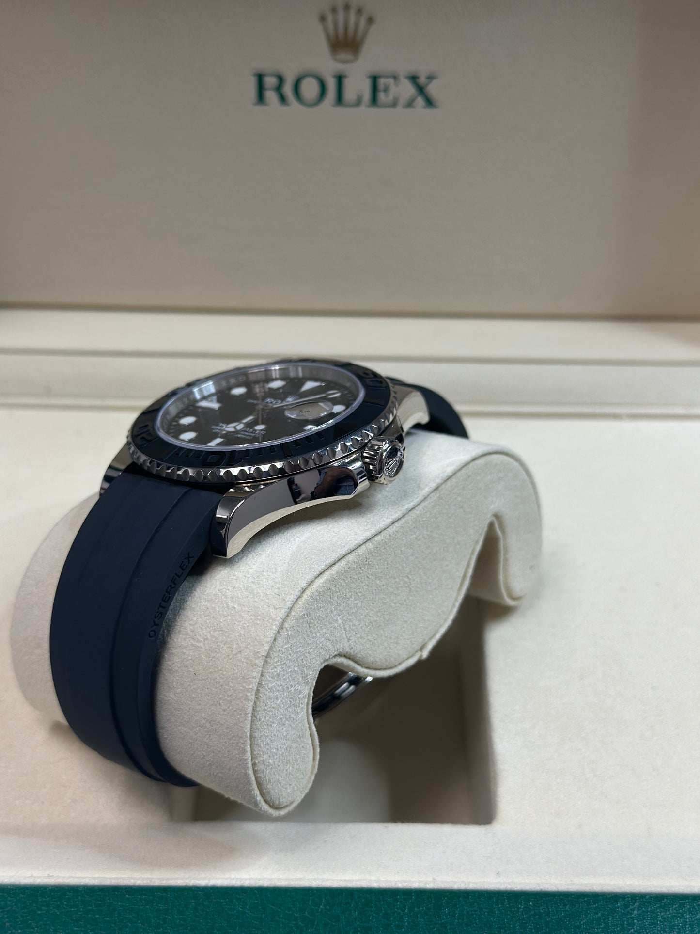 Rolex Yacht-Master 42 Black Dial on Oysterflex 226659 Papers 2020