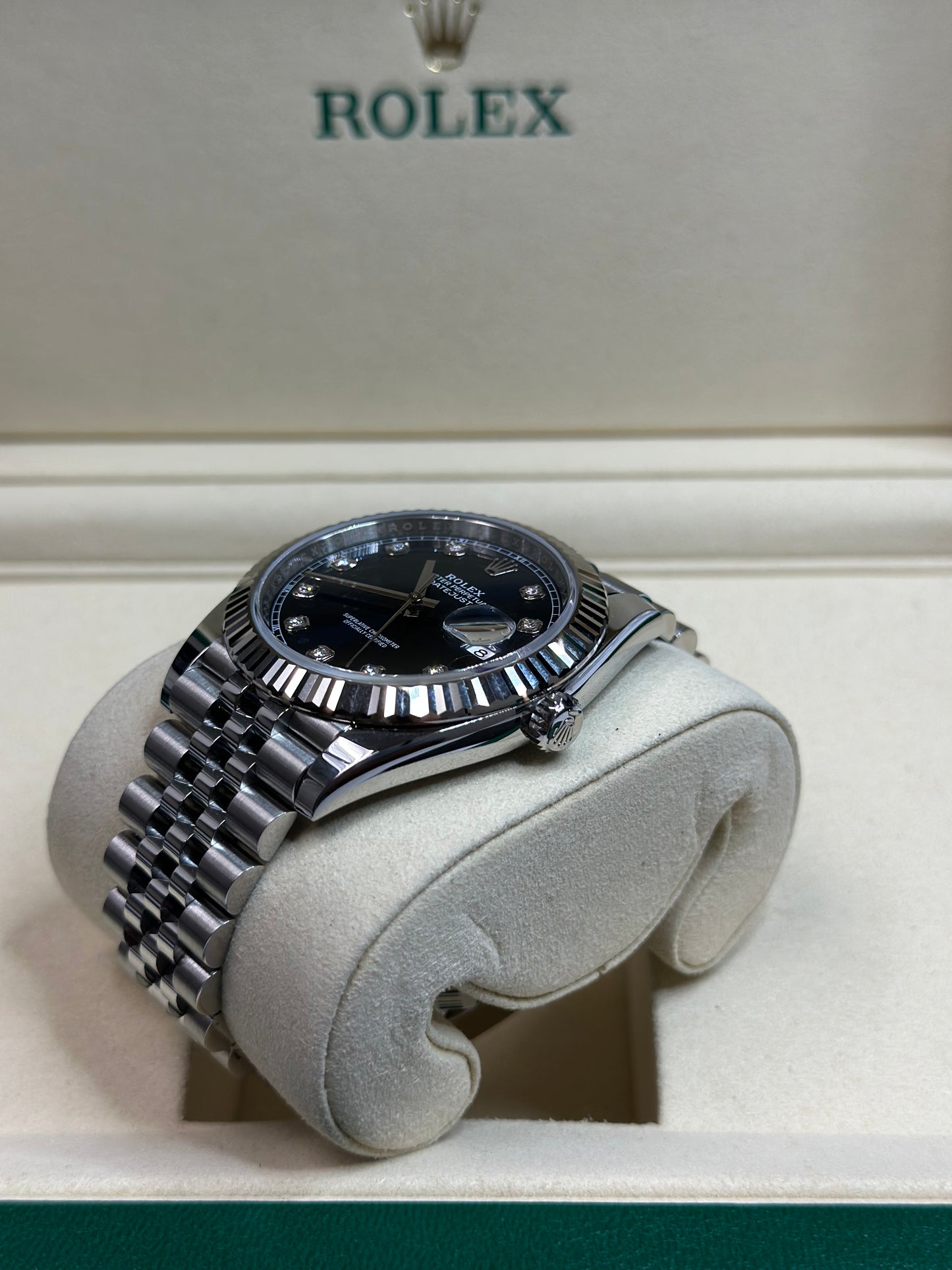 Rolex Datejust 41 Blue Diamond Dial on Jubilee 126334 Papers 2026
