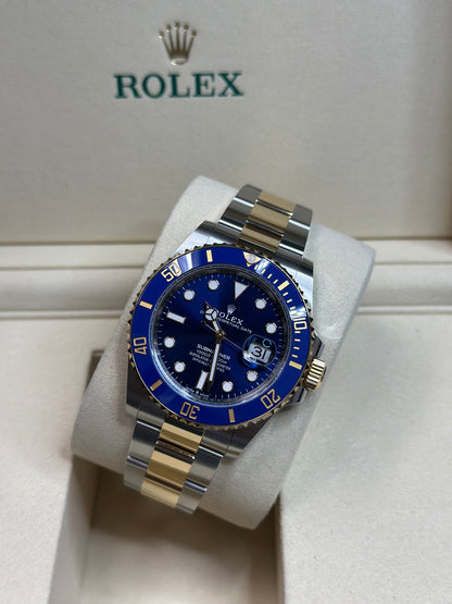 Rolex Submariner Blue Dial on Oyster 126613LB Papers 2025