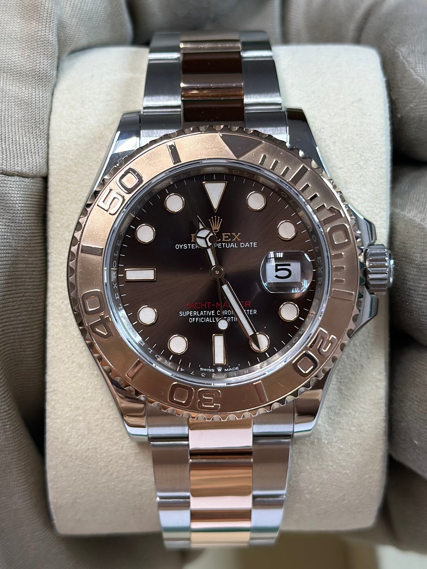 Rolex Yacht-Master Chocolate Dial on Oyster 126621 Papers 2022