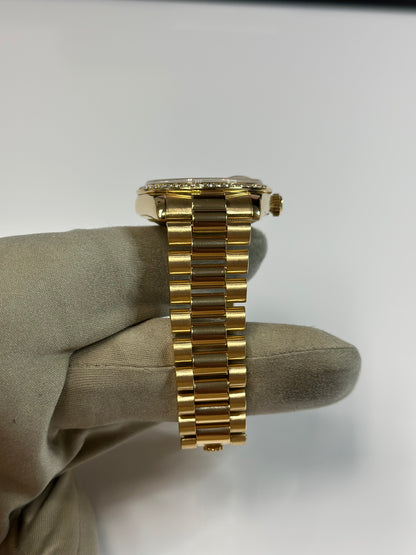 Rolex Day-Date 36 Champagne Jubilee Diamond Dial on President 118348 Papers 2008
