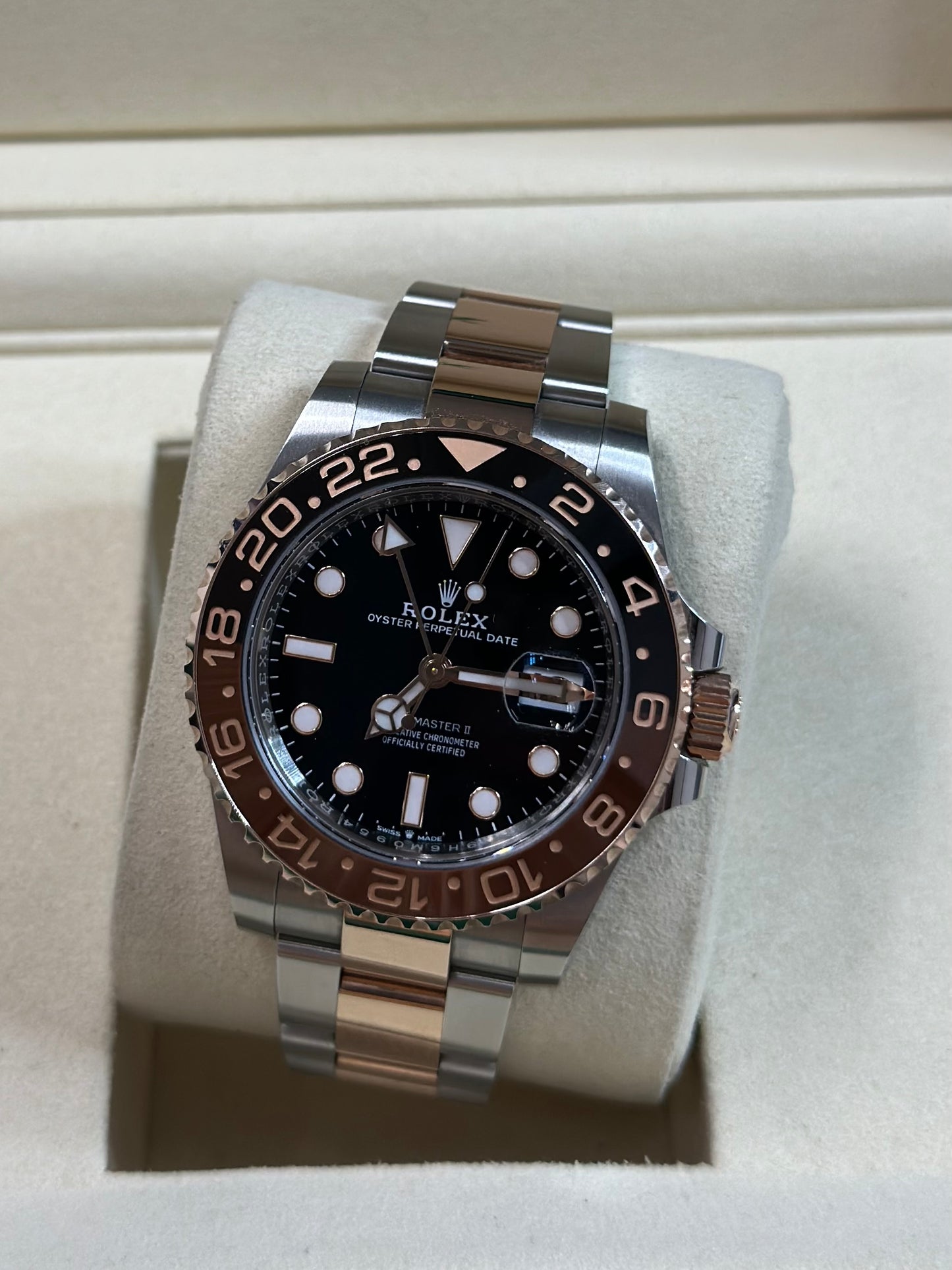 Rolex GMT-Master II "Root Beer" Black Dial on Oyster 126711CHNR Papers 2025