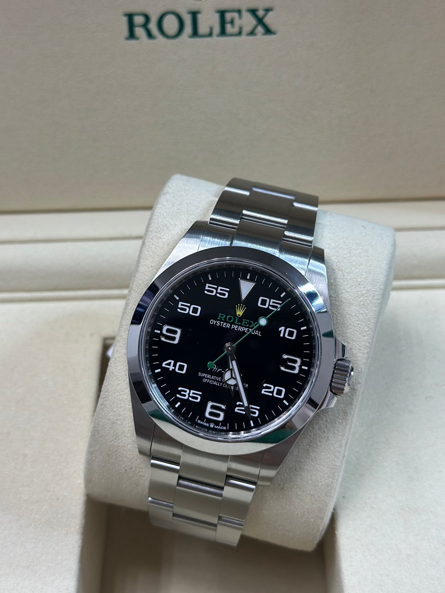 Rolex Airking Black Dial on Oyster 126900 Papers 2026