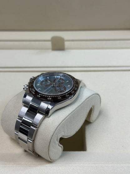 Rolex Daytona Ice Blue Index Dial on Oysterlock 116506 Papers 2016