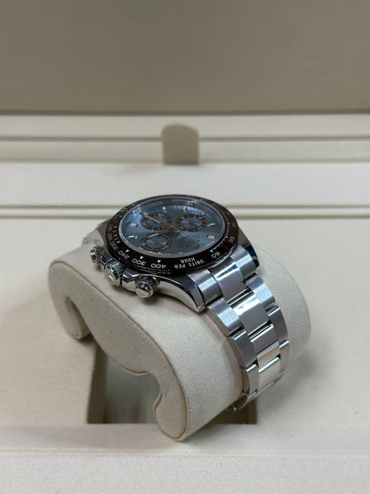 Rolex Daytona Ice Blue Index Dial on Oysterlock 116506 Papers 2016
