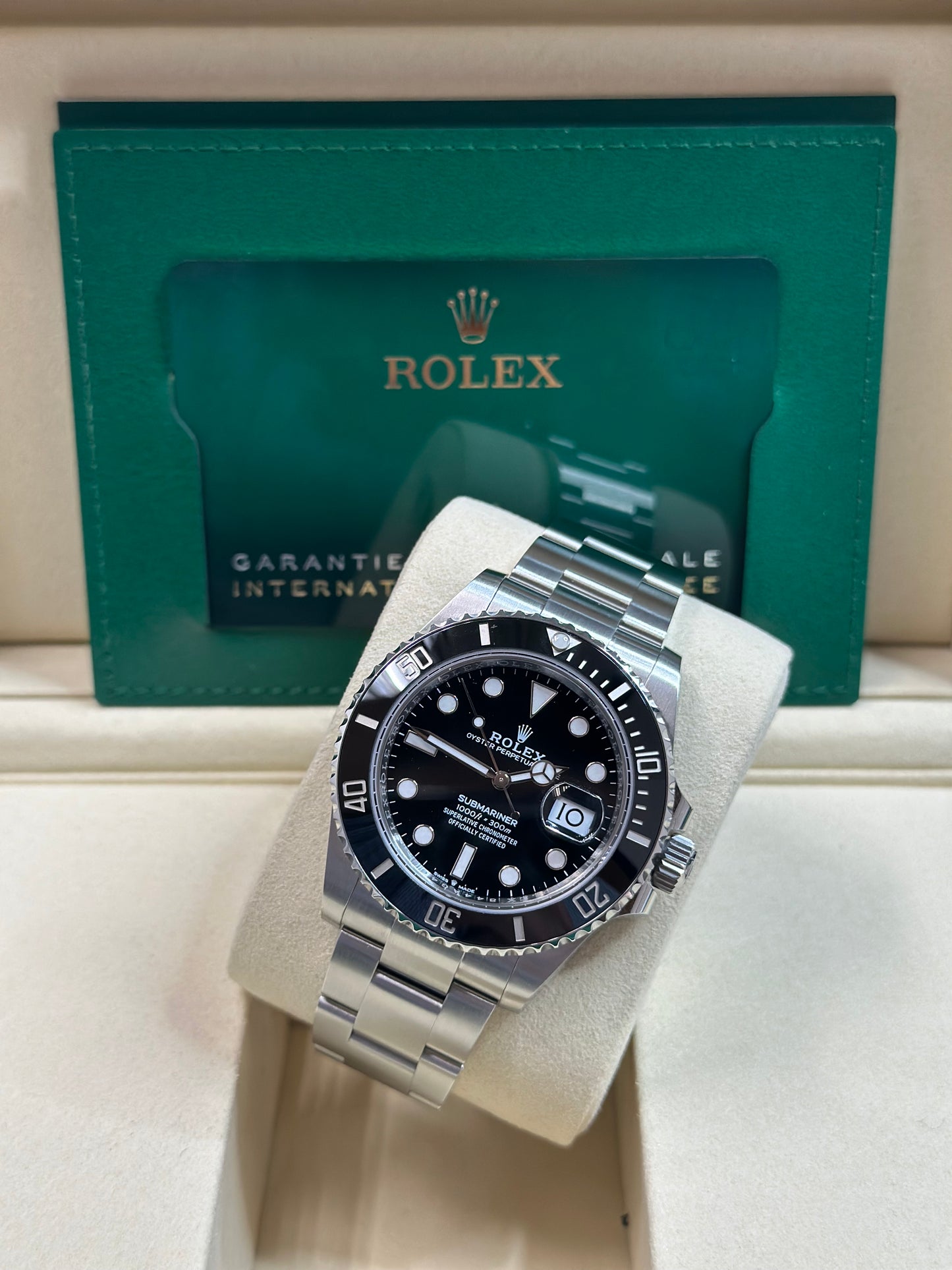 Rolex Submariner Black Dial on Oyster 126610LN Papers 2026