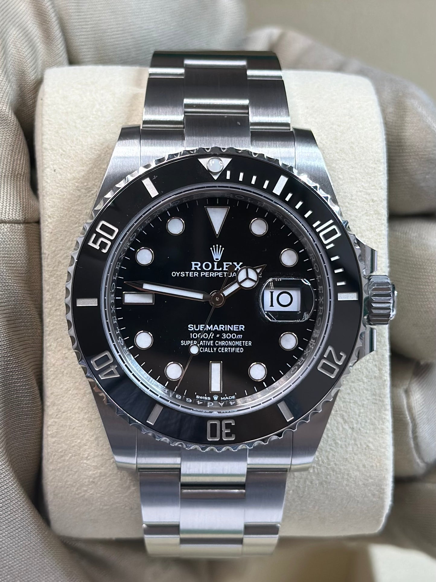 Rolex Submariner Black Dial on Oyster 126610LN Papers 2026