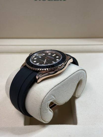Rolex Yacht-Master Black Dial on Oysterflex 126655 Papers 2021