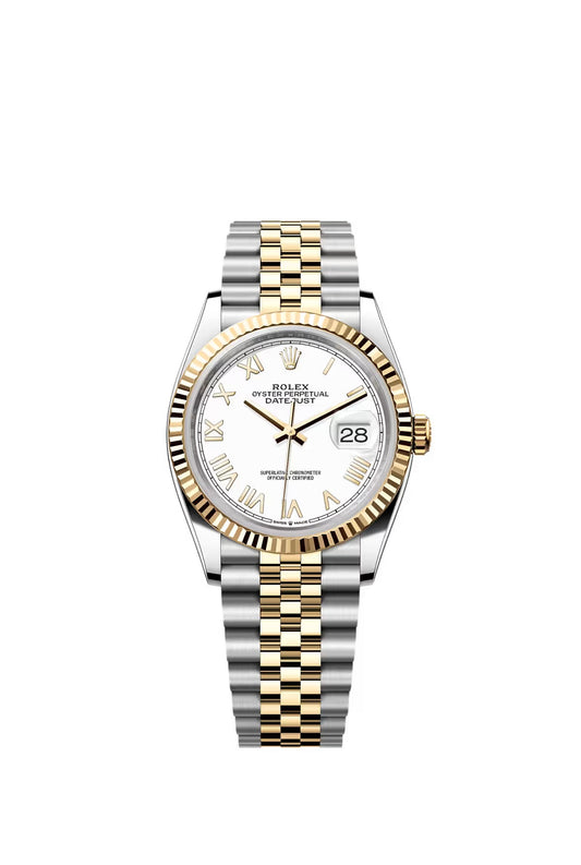Rolex Datejust 36 White Roman Dial on Jubilee 126233 Papers 2026