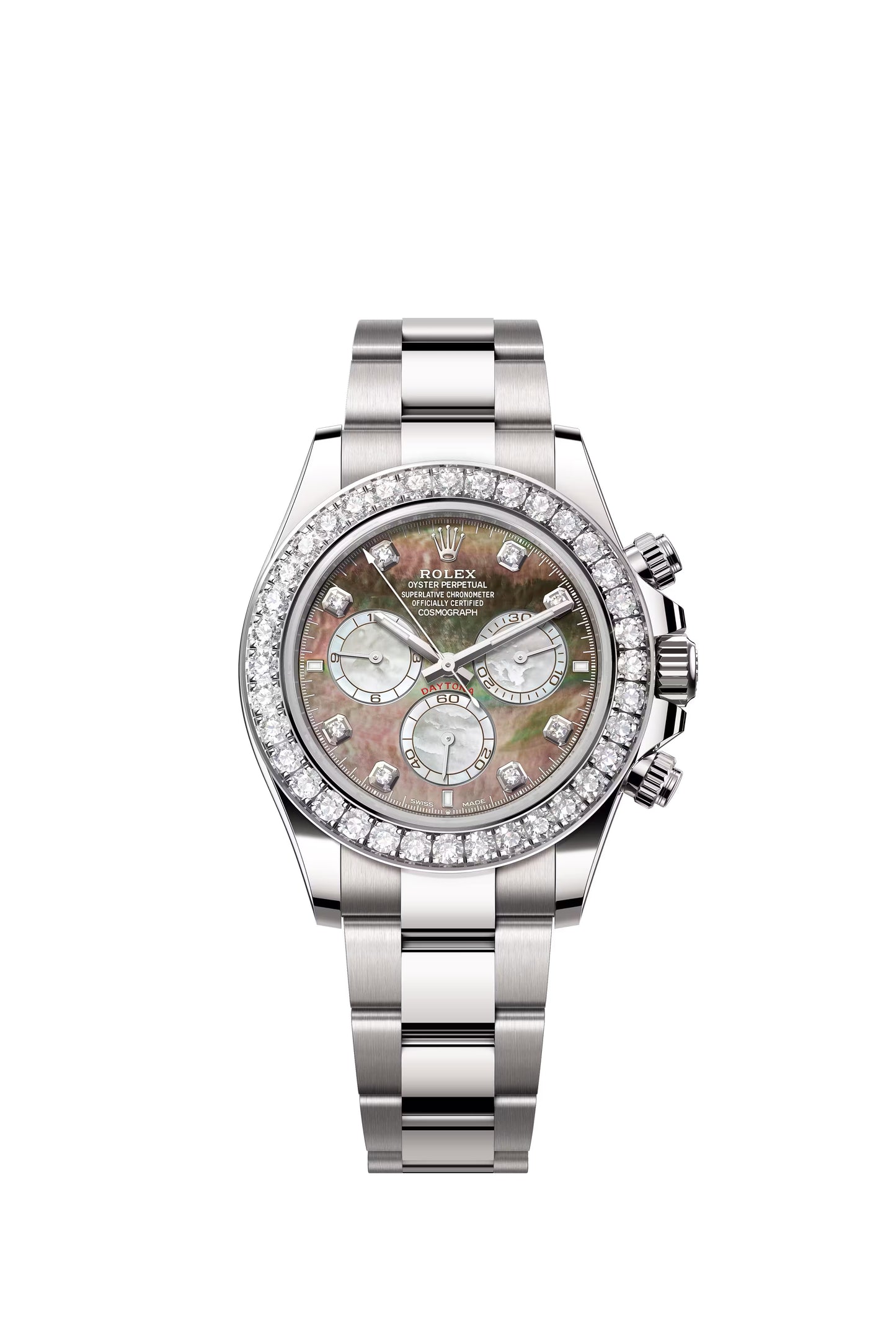Rolex Daytona Black And White Mother-Of-Pearl Diamond Dial on Oyster 126579rbr Papers 2025