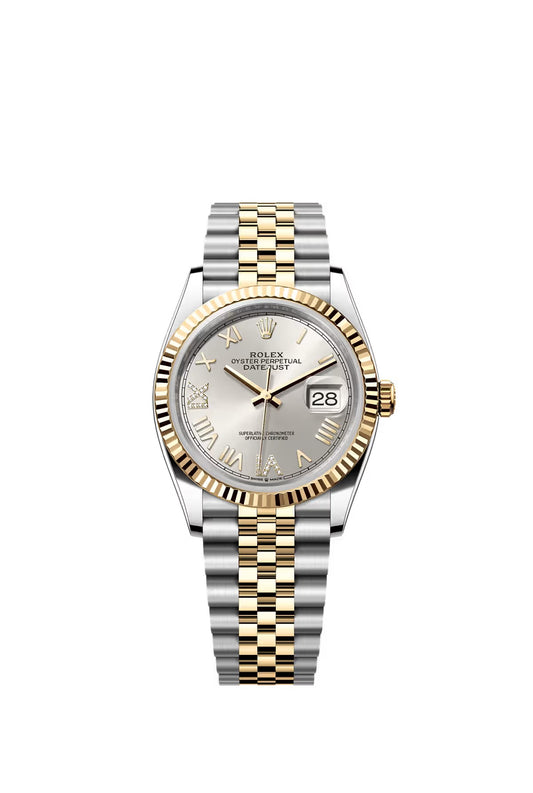 Rolex Datejust 36 SILVER Roman diamond six & nine Dial on Jubilee 126233 Papers 2026