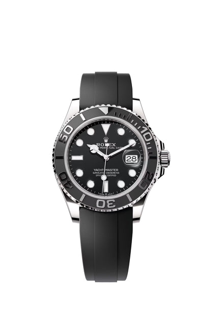 Rolex Yacht-Master 42 Black Dial on Oysterflex 226659 Papers 2020