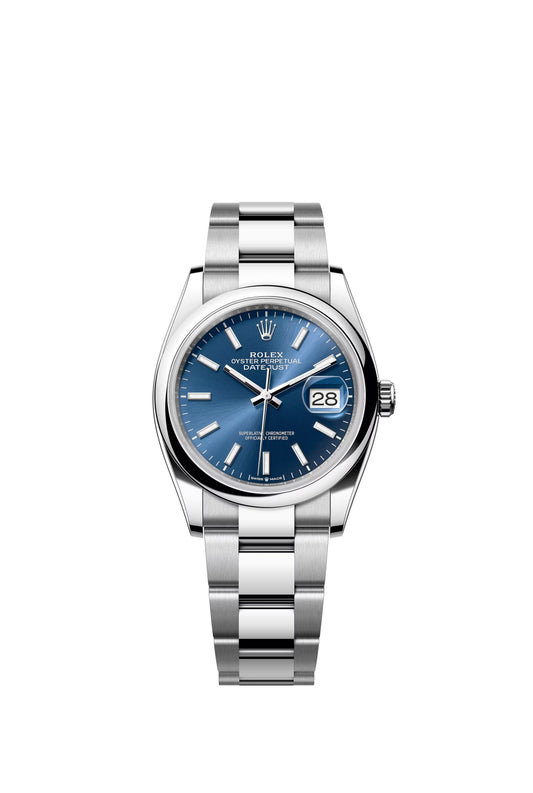 Rolex Datejust 36 Blue Index Dial on Oyster 126200 Complete 2026