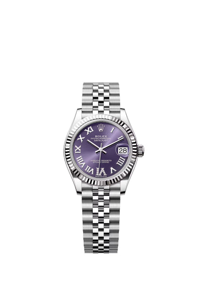Rolex Datejust 31 Aubergine Roman Diamond 6 Dial on Jubilee 278274 Papers 2026