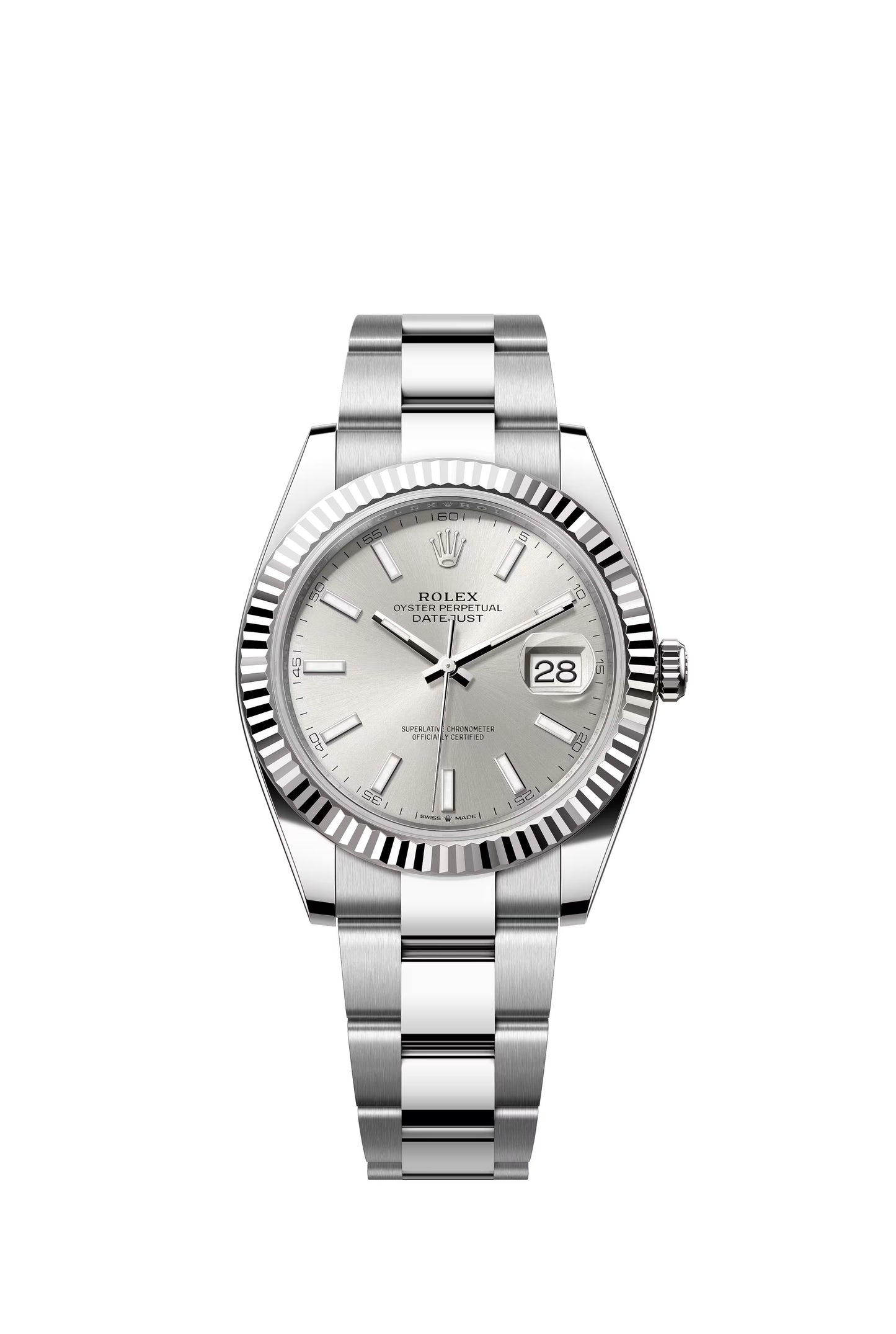 Rolex Datejust 41 Silver Index Dial on Oyster 126334 Papers 2021