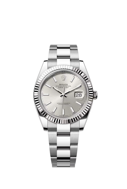 Rolex Datejust 41 Silver Index Dial on Oyster 126334 Papers 2021
