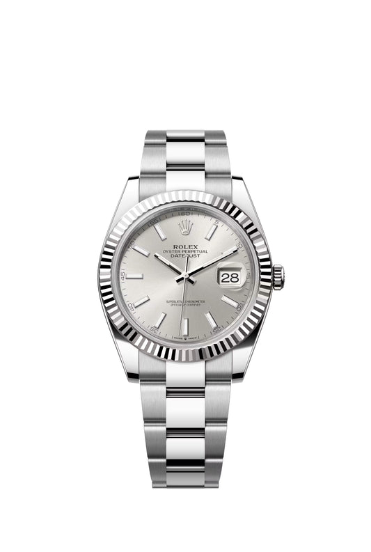 Rolex Datejust 41 Silver Index Dial on Oyster 126334 Papers 2021