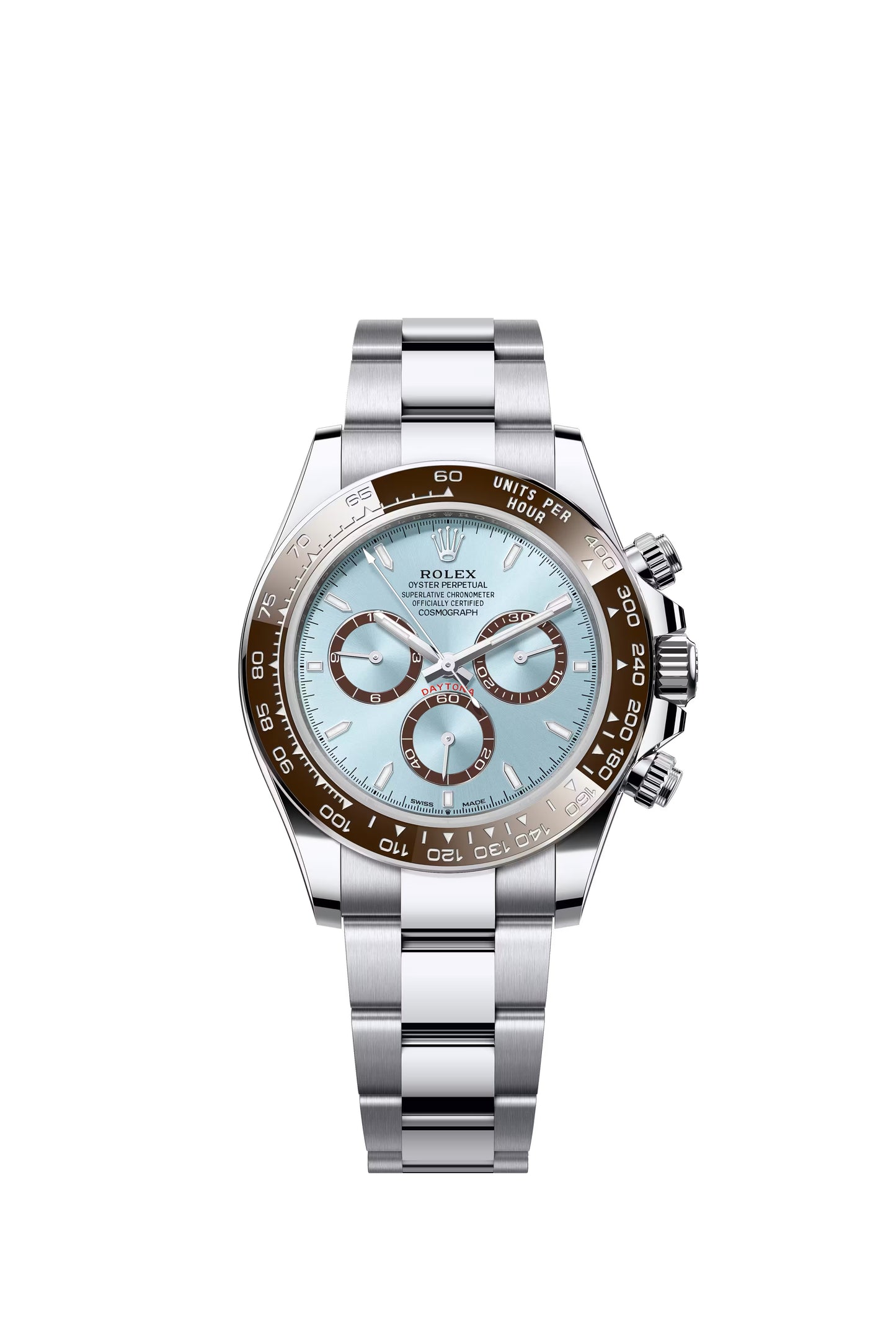 Rolex Daytona Ice Blue Index Dial on Oysterlock 116506 Papers 2016