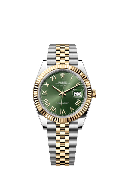 Rolex Datejust 41 Green Roman Dial on Jubilee 126333 Papers 2026