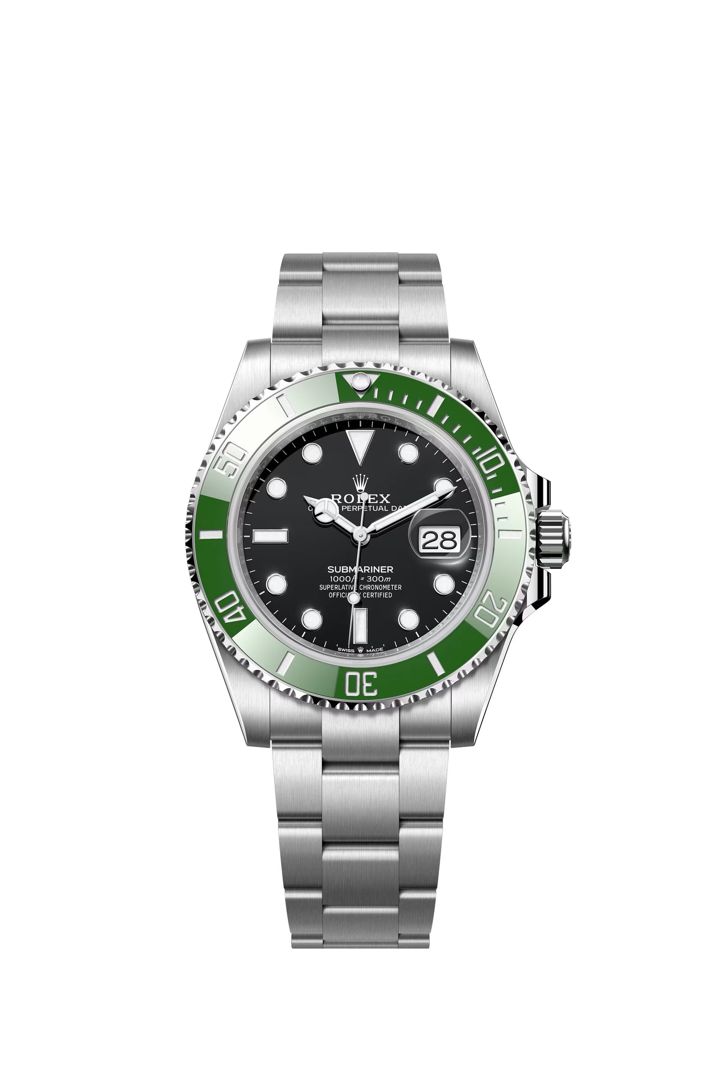 Rolex Submariner Black Dial on Oyster 126610LV Papers 2022