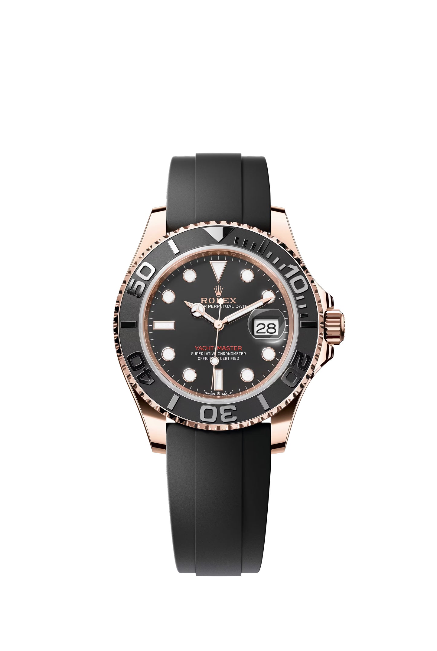 Rolex Yacht-Master Black Dial on Oysterflex 126655 Papers 2021
