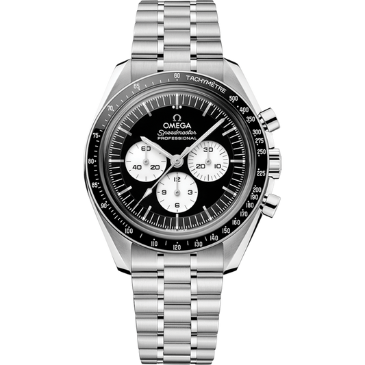 Omega Speedmaster moonwatch “reverse panda” 42 Dial on Stainless steel with micro-adjust clasp 31030425001004 Complete 2026