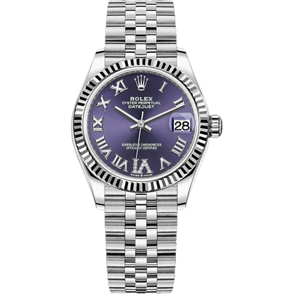 Rolex Datejust 31 Aubergine Roman Diamond 6 Dial on Jubilee 278274 Papers 2026