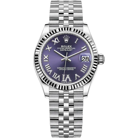Rolex Datejust 31 Aubergine Roman Diamond 6 Dial on Jubilee 278274 Papers 2026