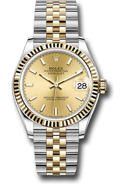Rolex Datejust 31 Champagne Index Dial on Jubilee 278273 Card 2026