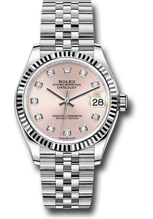 Rolex Datejust 31 Pink Diamond Dial on Jubilee 278274 Card 2026