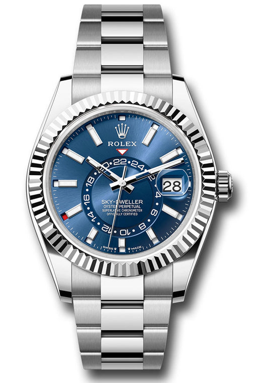 Rolex SkyDweller Blue Index Dial on Oyster 336934 Card 2025