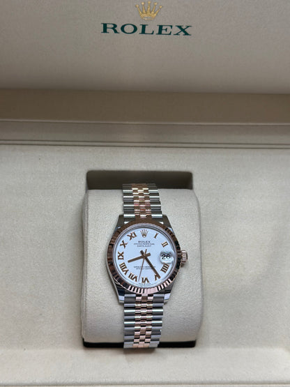 Rolex Datejust 31 White Roman Dial on Jubilee 278271 Papers 2026