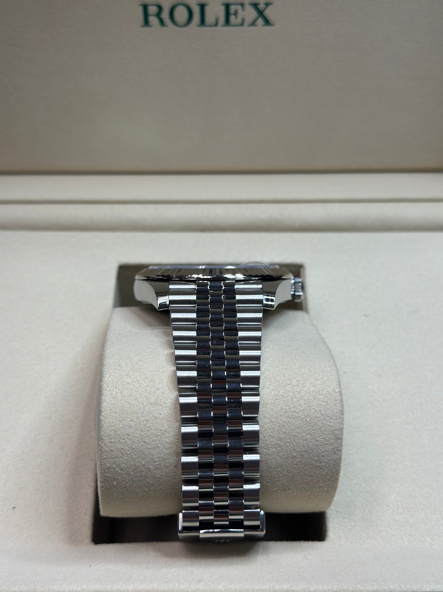 Rolex Datejust 41 Dark Rhodium Index Dial on Jubilee 126334 Papers 2025