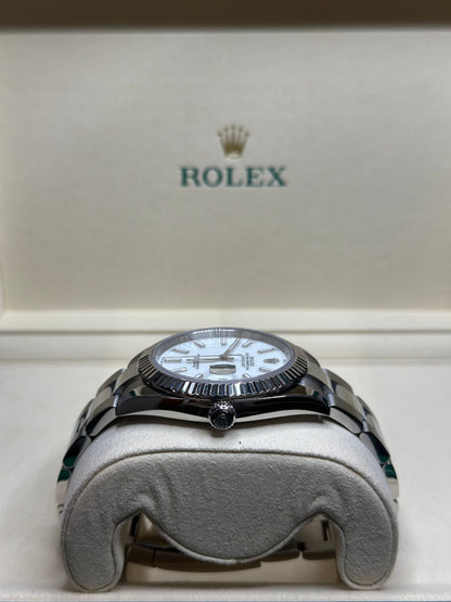Rolex Datejust 41 White Index Dial on Oyster 126334 Complete 2022